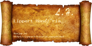 Lippert Honória névjegykártya